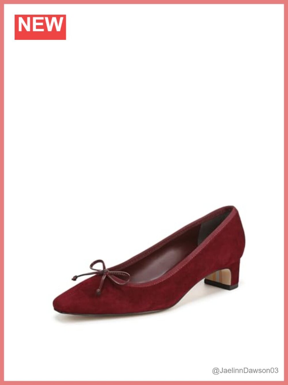 Suede Ballet Heels with Bow Slip On Low Heel Women's Shoes